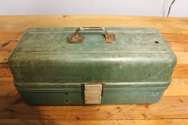 Vintage Tackle Fishing Box and Lures