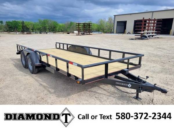 2022 Diamond T 83″ x 20′ Bumper Pull Heavy Utility Trailer