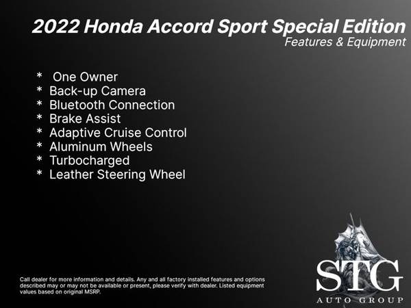 2022 Honda Accord Sport Special Edition Sedan