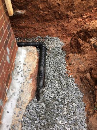 Foundation waterproofing/ French drains