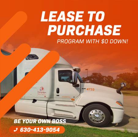 ?? BECOME OWNER OPERATOR WITH $0 DOWN ?? 22/23 TRUCKS ?? $695 WEEKLY??