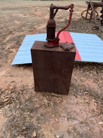 Antique Oil Tank with Pump