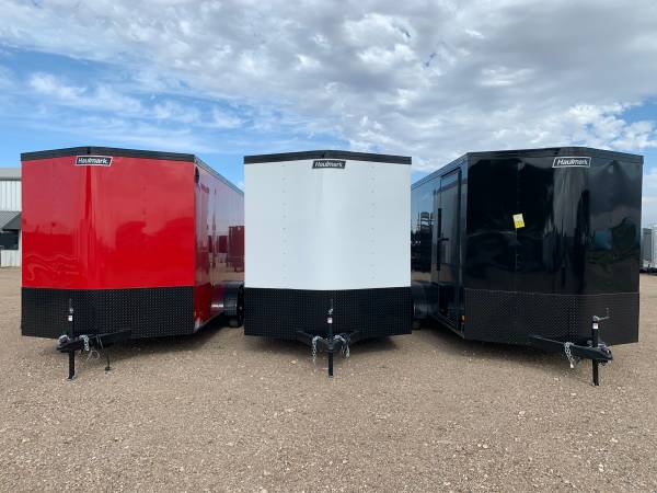 7X14X7 Haulmark Enclosed Cargo Trailer – All Tube Frame – 4 D Rings