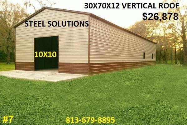 4 FOOT ON CENTER STEEL BUILDINGS INSTALLED “