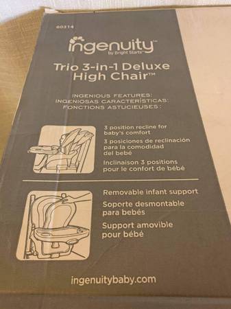 Ingenuity Trio 3 in 1 Deluxe High Chair Ingenuity