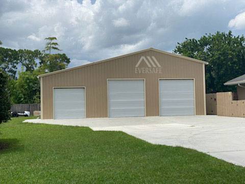 Steel Buildings – 3 Car Garage Building