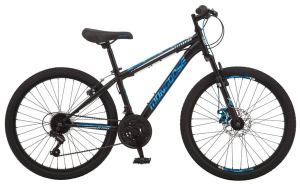 ????NEW Mongoose 24″ 21-spd disk brake mountain bike (was $284+ TAX)