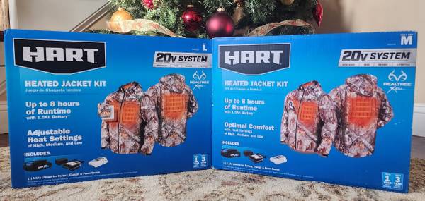 HART 20-Volt Men’s Heated Medium-Duty Jacket Kit