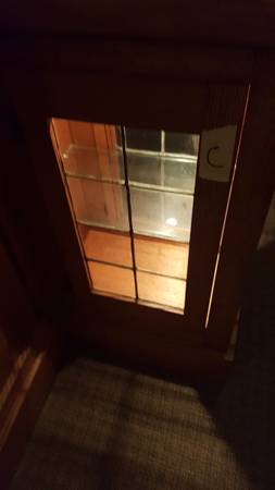 6 VINTAGE LEADED GLASS PANTRY DOORS FROM SHAKER HTS HOME W/ HARDWARE