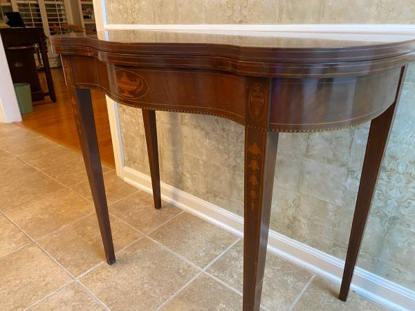 Antique Solid Mahogany Game Table