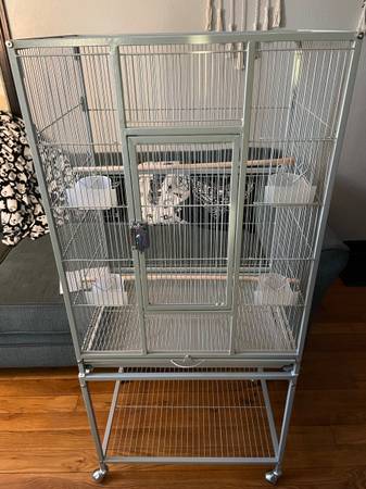 New Large Metal Cage with Stand -$100