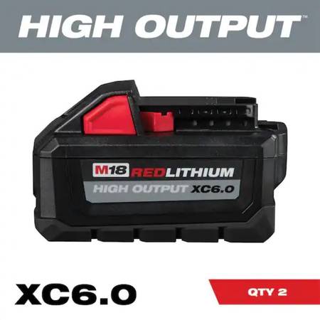 Milwaukee M18 18V High Output Starter Kit w/ (2) 6.0ah Batteries & Charger – NEW