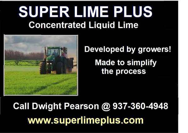 Super Lime Plus… Derived from Ag Lime ..Costs less per acre!!