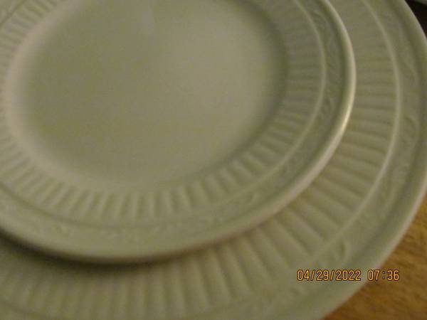 White dish set with extras like new