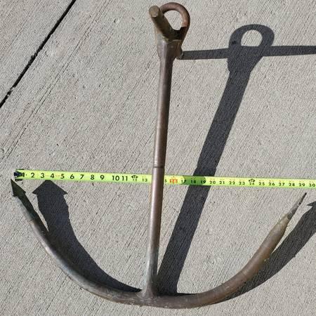 Antique Ship Fishing Boat Anchor brass copper Nautical Maritime Decor