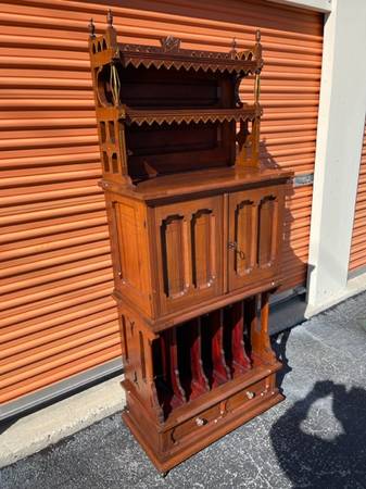 Victorian Walnut Desk Organizer