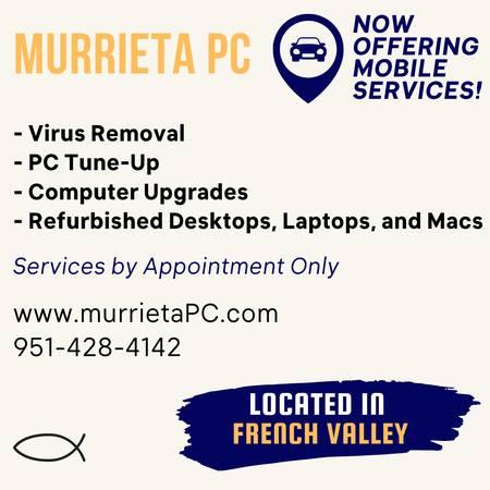 Affordable computer services in Murrieta / Also mobile