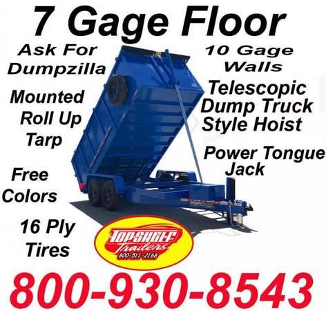 2023 LIME GREEN DUMP TRAILER 7 x 14 x 48 Save And Buy Factory Direct