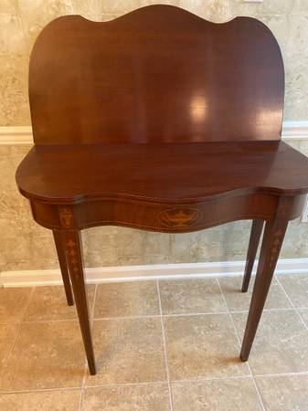 Antique Solid Mahogany Game Table