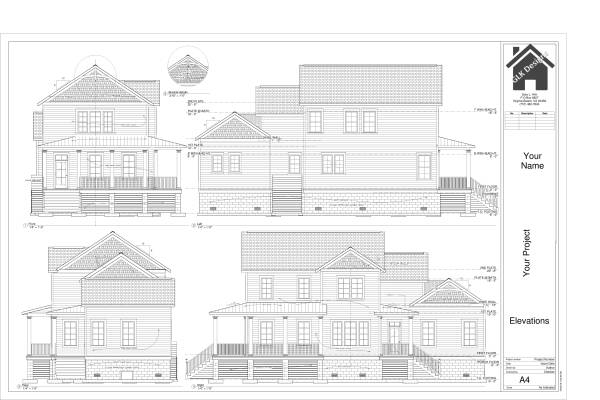 Residential Building Permit Plans in 3D