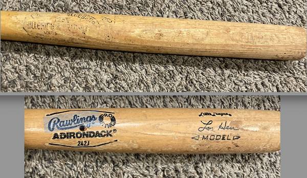 Lot 2 Vintage Wooden Bats Adirondack Lon Hen Little League Baseball Lo