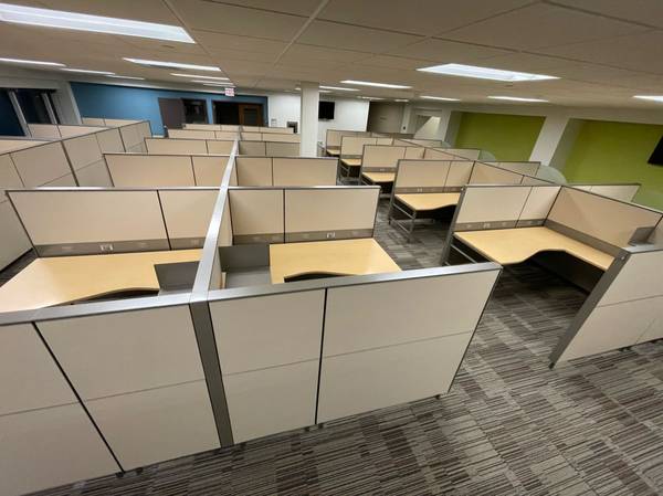 OFFICE FURNITURE SALE**NICE PRE- OWNED HERMAN MILLER CUBICLES * DESKS