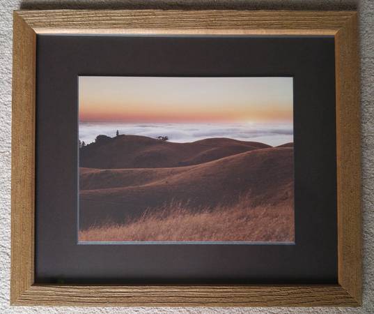 Wall Art: Unique Framed Cibachrome Photo, Marin County Sunset