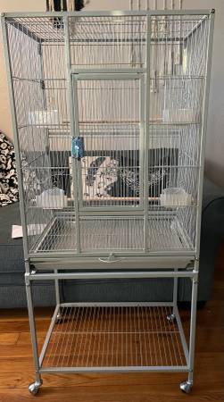 New Large Metal Cage with Stand -$100