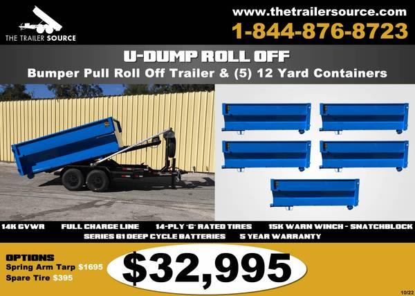 *updated package pricing *Gooseneck Roll-off Trailer & 5 containers