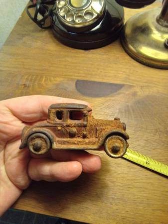 small antique cast iron car