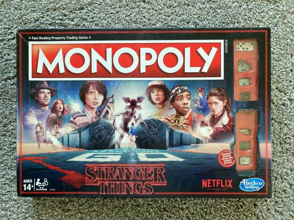 Monopoly Board Game Stranger Things Edition