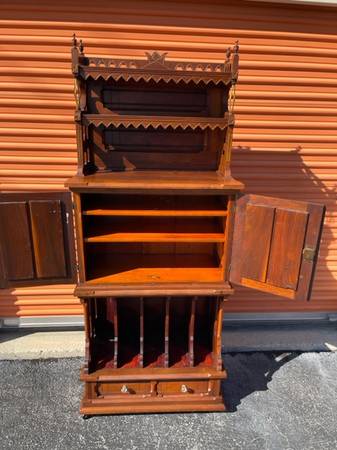 Victorian Walnut Desk Organizer