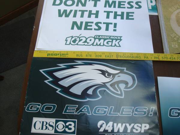 Vintage Lot Philadelphia Eagles Memorabilia Pennant Posters Photos Pro