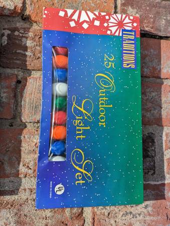 Christmas Lights Outdoor Old School Rare