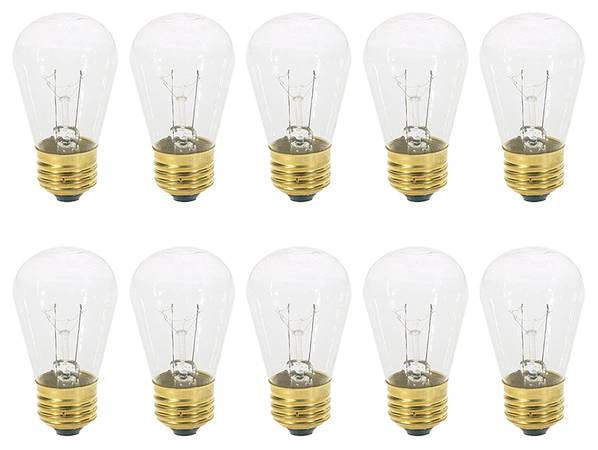 (Pack of 10) Dimmable warm white bulb