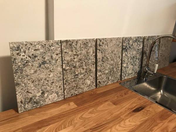 CAESARSTONE QUARTZ 6 PIECES 10″ X 14″ HIMALAYAN MOON PATTERN [NEW]