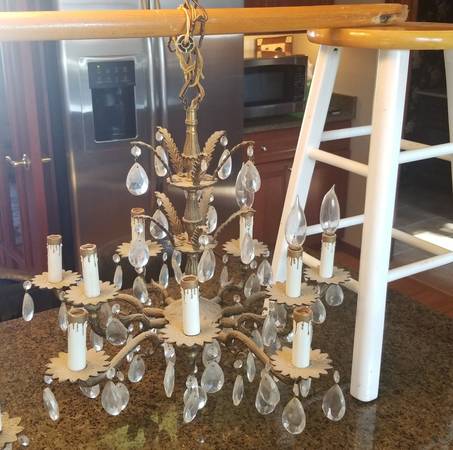 Brass chandeliers two 9 or 5candle