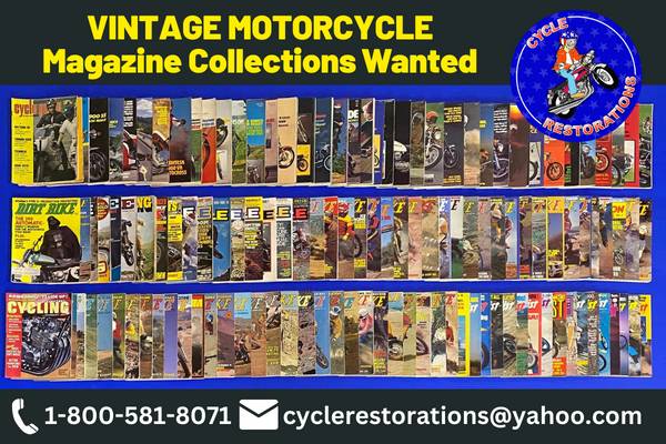 MOTORCYCLES WANTED *BEFORE 1990* ?? CALL: 1-800-581-8071