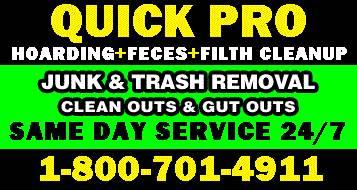 HOUSE CLEANER__CARPET CLEANING +REMOVAL__JUNK +HOARDER+FECES CLEAN OUT