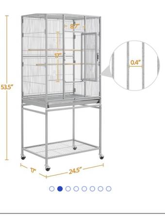 New Large Metal Cage with Stand -$100