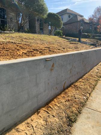 Retaining Walls, Fences, Concrete, and More