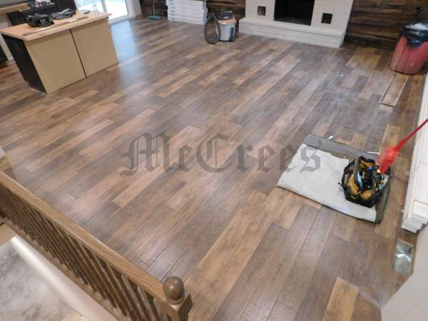 Flooring installation Credit cards excepted