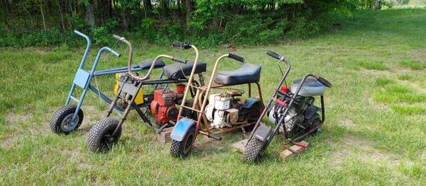 5 Old school Minibike lot