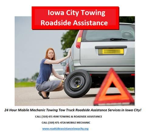 ROADSIDE ASSISTANCE OIL TIRE CHANGE JUMPSTART MOBILE MECHANIC TOWING