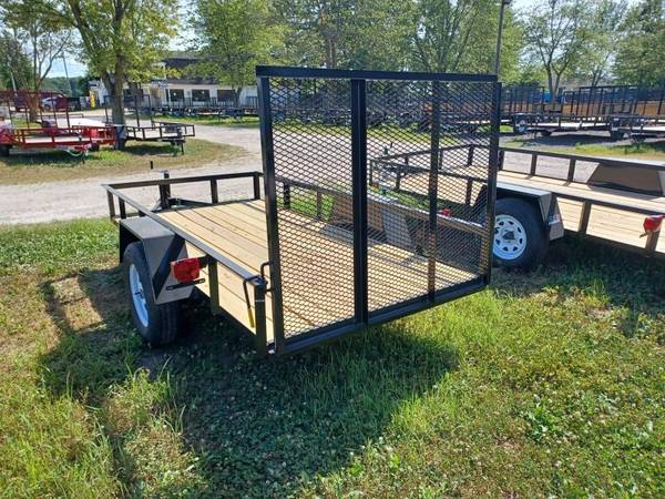 2022 AMO 5×10 Single Axle Lowside landscape/utility trailer Landscape