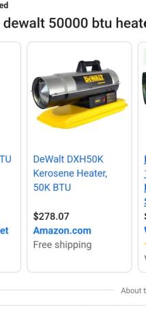 BRAND NEW DEWALT HEATER