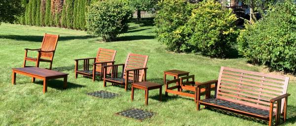 Outdoor Wood Furniture Set