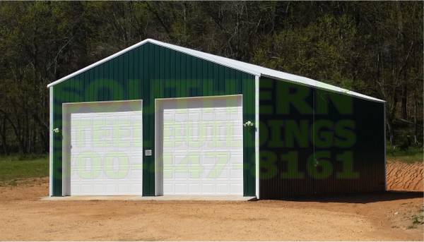 2 Car QUALITY 100% Steel Garage Metal Building Equipment Storage Shed