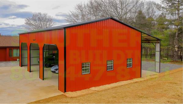 2 Car QUALITY 100% Steel Garage Metal Building Equipment Storage Shed