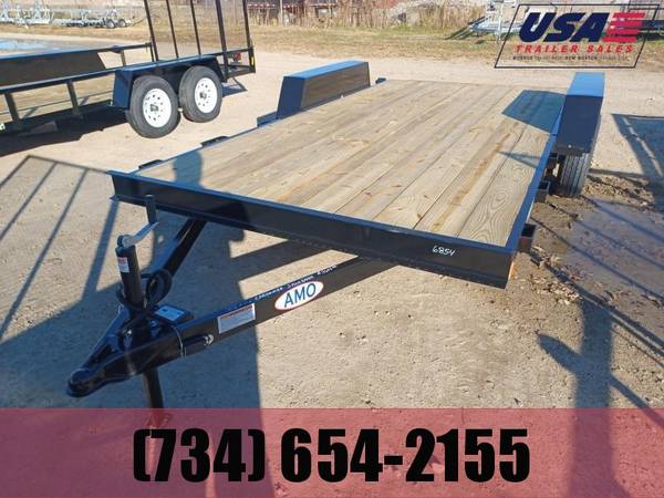 2023 AMO 82×16 2 Axle Brake Car/Race Trailer